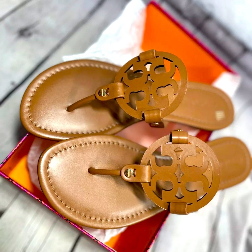 NIB Nordstrom Tory Burch miller sandal leather - Picture 5 of 6